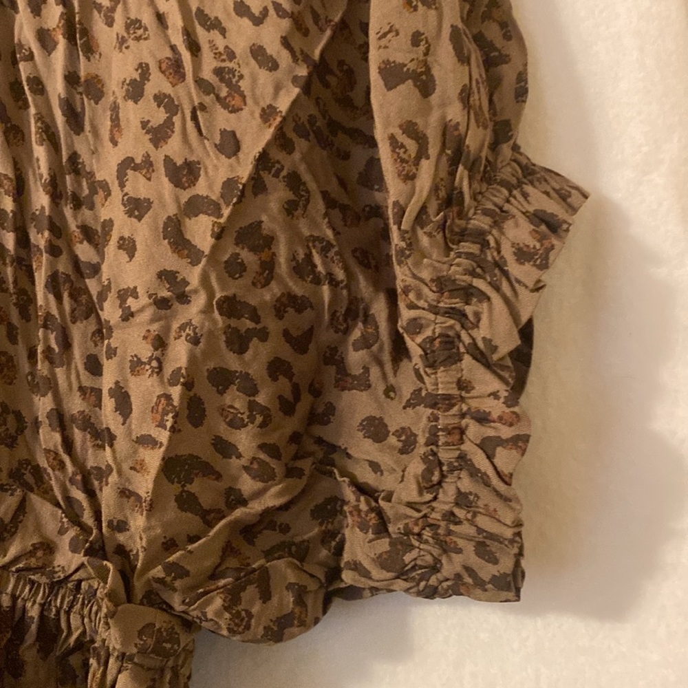 💫 NWT Leopard Embroidered Print Dress - Picture 5 of 12